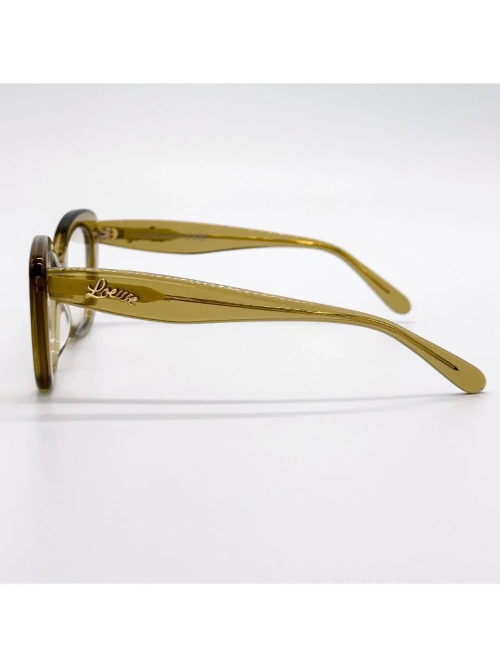 NEW LOEWE EYEGLASSES LW50067I 096 GLOSSY GREEN WOMEN EYEWEAR